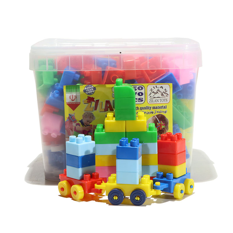 لگو خانه سازی 270 قطعه سطلی  لگو خانه سازی 270 قطعه سطلی