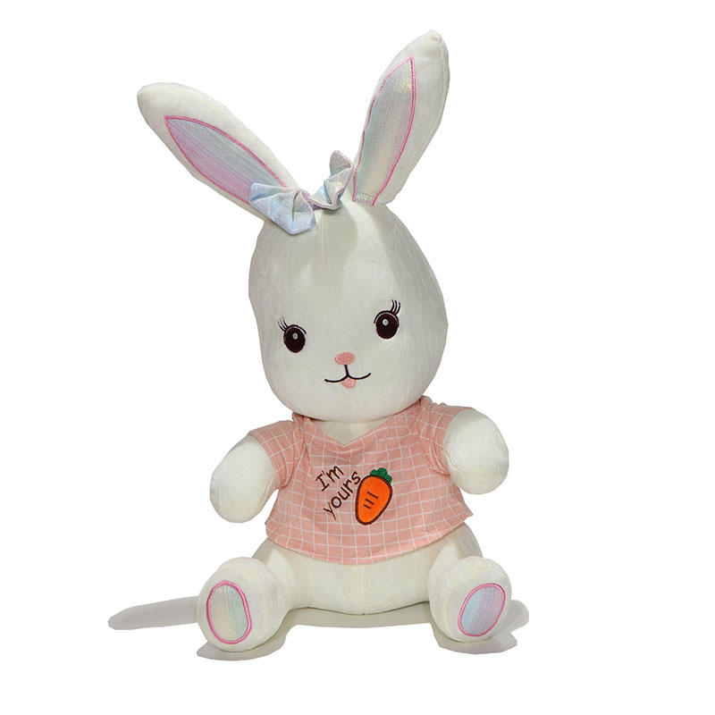 خرگوش  خرگوش نانو لباس هویجی 55 سانت