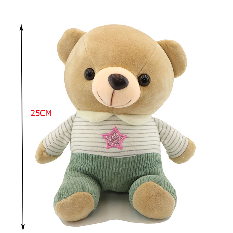 خرس لباس ستاره ای 25 سانت نانو  خرس لباس ستاره ای 30 سانت نانو