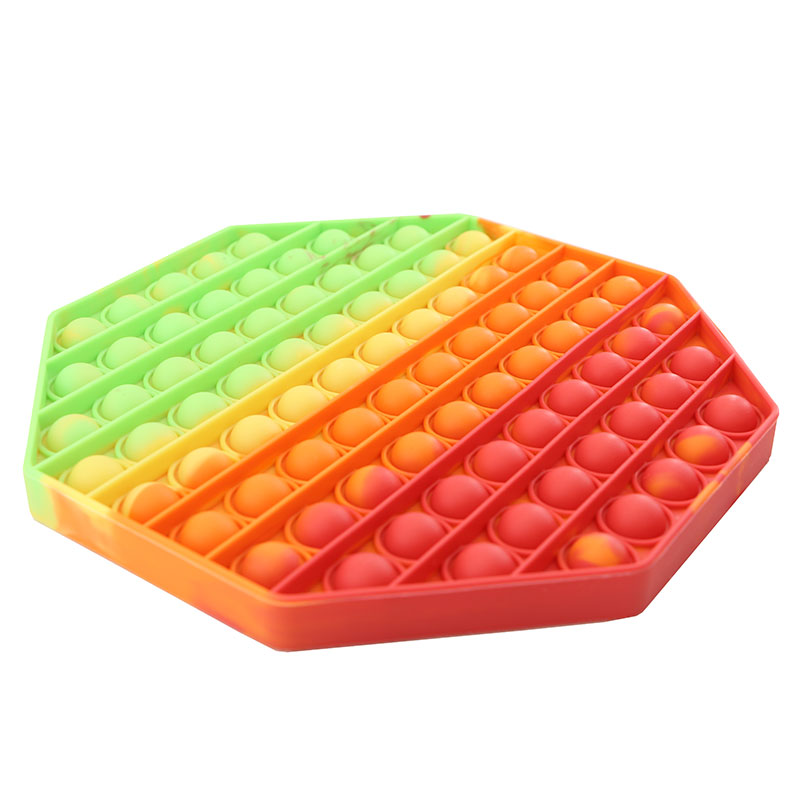 پاپ ايت رنگين کماني شش ظلعي بزرگ اسباب بازی پاپ ایت رنگين کماني شش ظلعي بزرگ