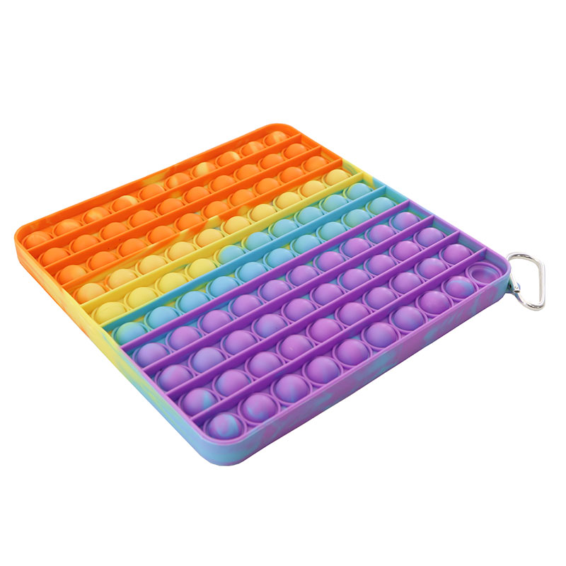 پاپ ايت رنگين کماني مربع بزرگ اسباب بازی پاپ ایت رنگين کماني مربع بزرگ