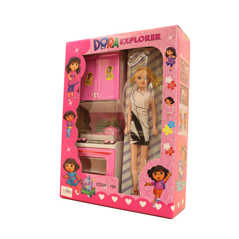 آشپزخانه 105 دورا با عروسک آشپزخانه 105 دورا با عروسک