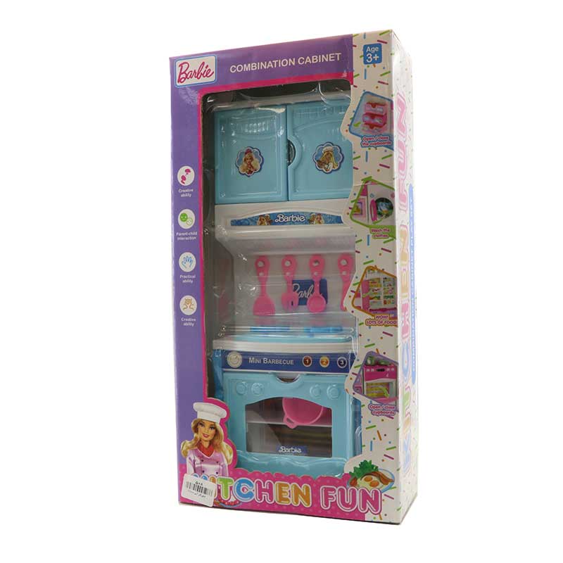 سرویس اجاق گاز و کابینت اسباب بازی باربی سرویس اجاق گاز و کابینت اسباب بازی باربی
