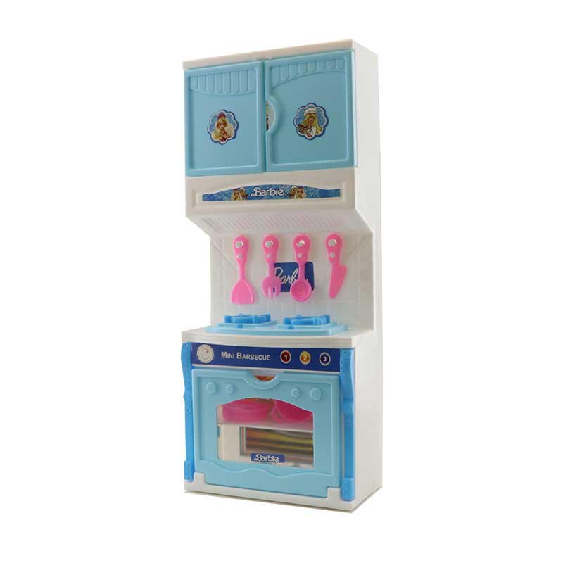 سرویس اجاق گاز و کابینت اسباب بازی باربی