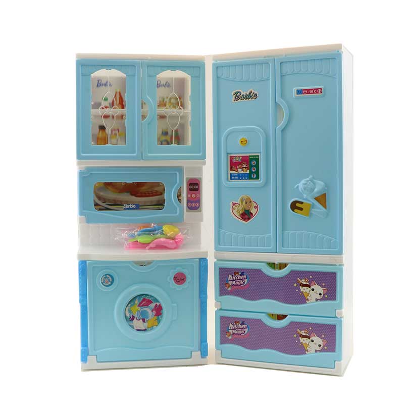 سرویس 2 تکه یخچال و لباسشویی اسباب بازی باربی