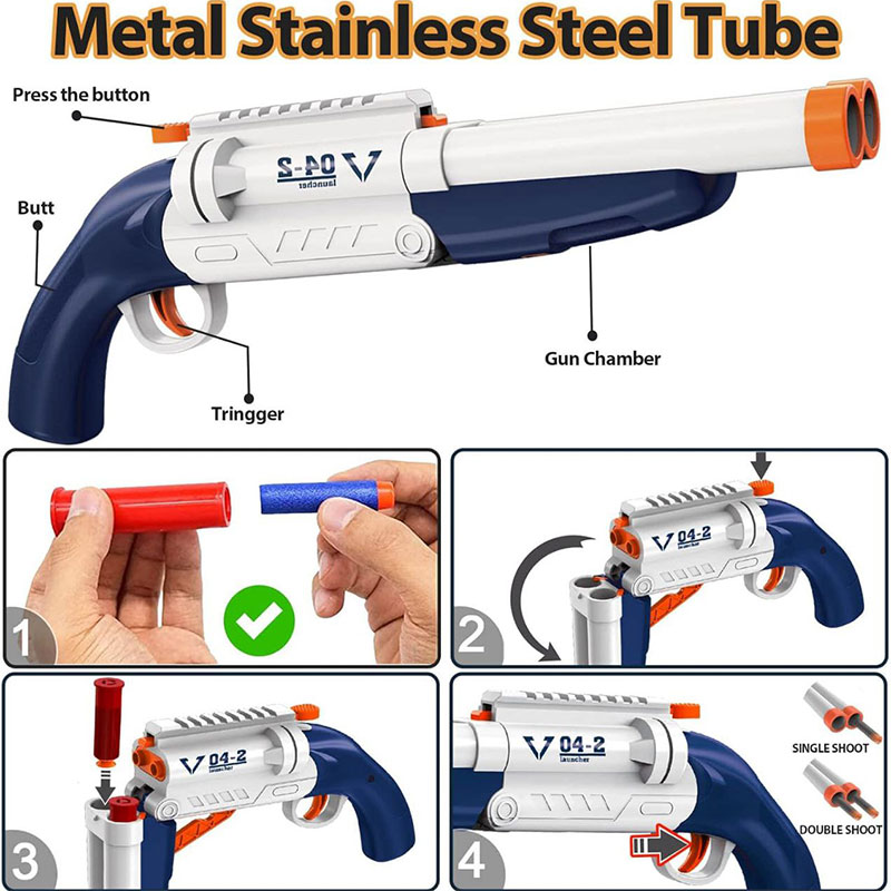 تفنگ اسباب بازی پوکه پران مدل V 04-2 تفنگ اسباب بازی پوکه پران مدل V 04-2