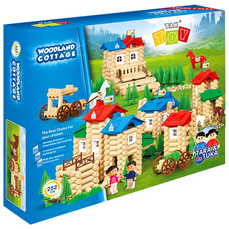 خانه جنگلی ۲۵۲ تکه ارابه دار تک تویز