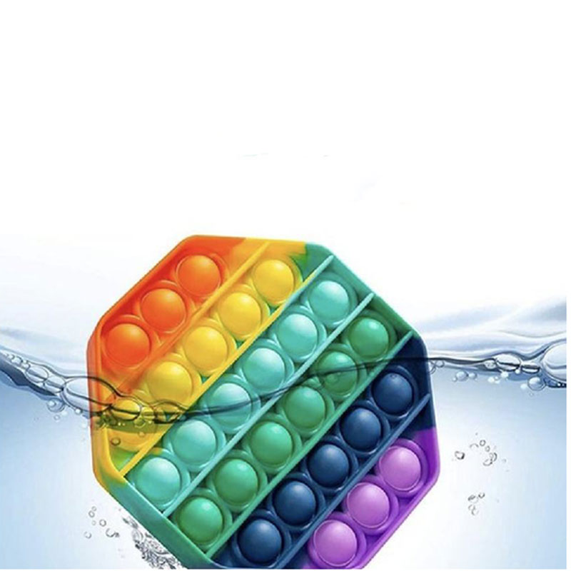 پاپیت  اسباب بازی پاپ ایت رنگین کمانی طرح شش ظلعی