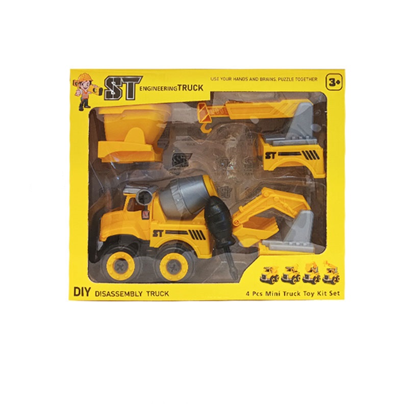 ماشین راهسازی اسباب بازی 4 مدل جعبه ای